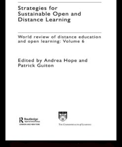 Strategies for Sustainable Open and Distance Learning: World Review of Distance Education and Open Learning: Volume 6 eBook