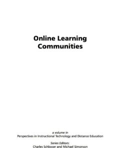 Online Learning Communities eBook