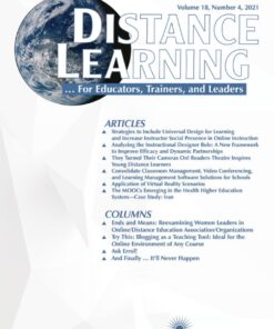 Distance Learning: Volume 18 #4 eBook