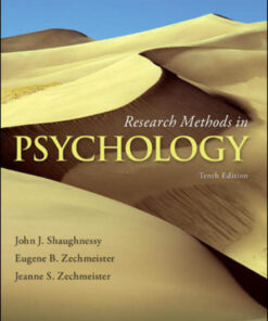 Research Methods In Psychology, 10th Edition eBook