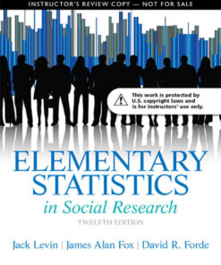 Elementary Statistics in Social Research, 12th Edition eBook