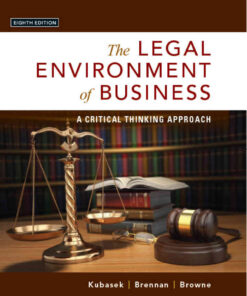 The Legal Environment of Business: A Critical Thinking Approach, 8th Edition eBook