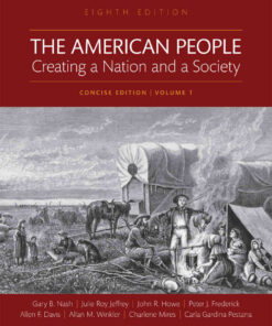 The American People: Creating a Nation and a Society, Concise Edition, Volume 1, 8th Edition eBook