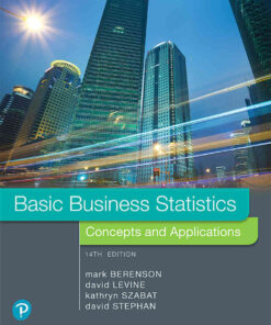 Basic Business Statistics: Concepts and Applications, 14th Edition eBook