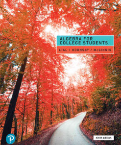 Algebra for College Students, 9th Edition eBook