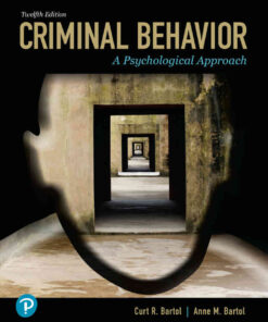 Criminal Behavior: A Psychological Approach, 12th Edition eBook