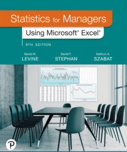 Statistics for Managers Using Microsoft Excel, 9th Edition eBook