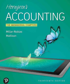 Horngren's Accounting: The Managerial Chapters, 13th Edition eBook
