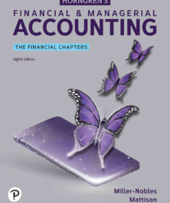 Horngren's Financial & Managerial Accounting: The Financial Chapters, 8th Edition eBook
