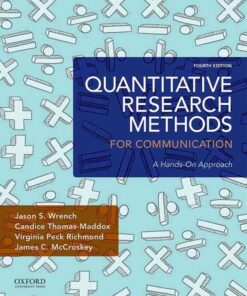 Quantitative Research Methods for Communication: A Hands-On Approach, 4th Edition eBook