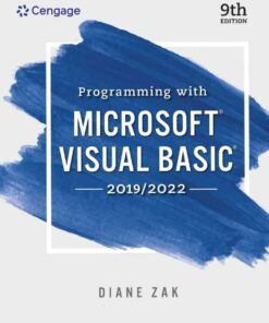 Programming With Microsoft Visual Basic 2019/2022, 9th Edition eBook