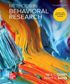 Methods in Behavioral Research, 14th Edition eBook