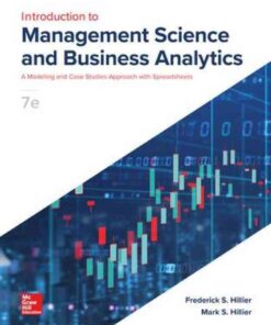 Introduction to Management Science: A Modeling and Case Studies Approach with Spreadsheets, 7th Edition eBook