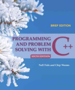 Programming and Problem Solving with C++: Brief, 6th Edition eBook
