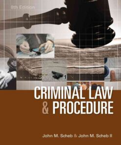 Criminal Law and Procedure, 8th Edition eBook