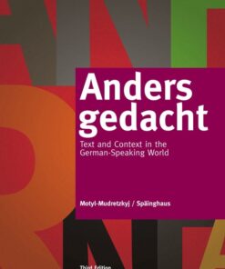 Anders gedacht: Text and Context in the German-Speaking World, 3rd Edition eBook