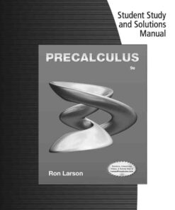Student Solutions Manual for Larson's Precalculus, 9th Edition eBook