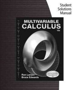 Student Solutions Manual for Larson/Edwards's Multivariable Calculus, 10th Edition eBook