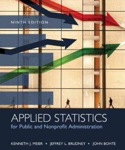 Applied Statistics for Public and Nonprofit Administration, 9th Edition eBook