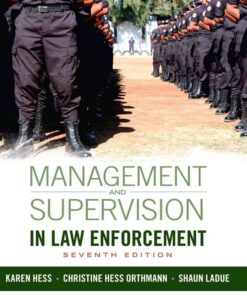 Management and Supervision in Law Enforcement, 7th Edition eBook
