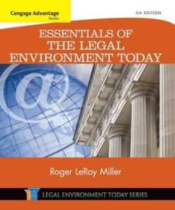 Cengage Advantage Books: Essentials of the Legal Environment Today, 5th Edition eBook