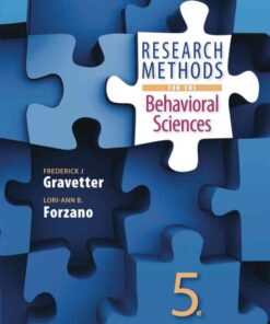 Research Methods for the Behavioral Sciences, 5th Edition eBook