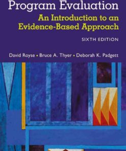 Program Evaluation: An Introduction to an Evidence-Based Approach, 6th Edition eBook