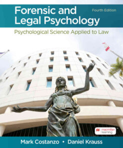 Forensic and Legal Psychology: Psychological Science Applied to Law, 4th Edition eBook