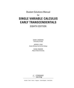 Student Solutions Manual for Stewart's Single Variable Calculus: Early Transcendentals, 8th Edition eBook