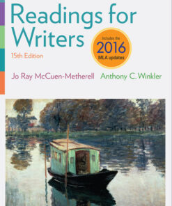 Readings for Writers, 2016 MLA Update, 15th Edition eBook