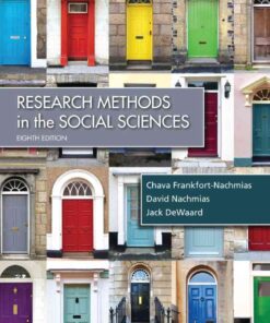 Research Methods in the Social Sciences, 8th Edition eBook