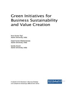 Green Initiatives for Business Sustainability and Value Creation eBook