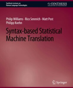 Syntax-based Statistical Machine Translation eBook