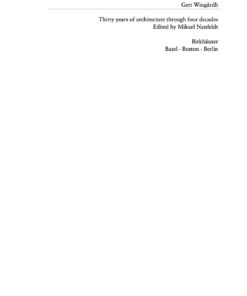 Gert Wingårdh: Thirty Years of Architecture eBook