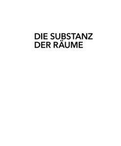 Die Substanz der Räume: Material in der Szenografie eBook