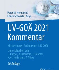 UV-GOÄ 2021 Kommentar Mit den neuen Preisen vom 1.10.2020 eBook