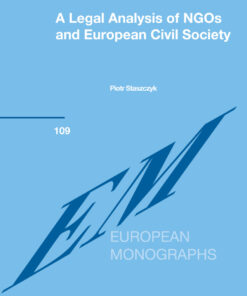 A Legal Analysis of NGOs and European Civil Society eBook