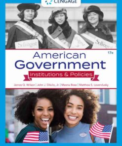 American Government: Institutions and Policies, 17th Edition eBook