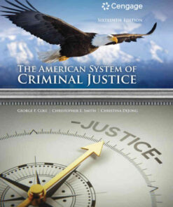 The American System of Criminal Justice, 16th Edition eBook