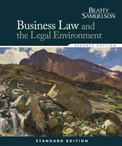 Business Law and the Legal Environment, Standard 7th Edition eBook