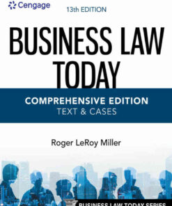 Business Law Today, Comprehensive, Text & Cases, 13th Edition eBook