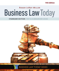 Business Law Today, Standard: Text & Summarized Cases, 11th Edition eBook