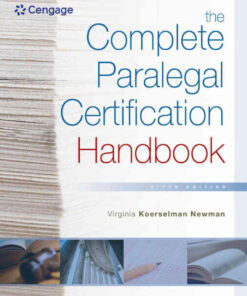The Complete Paralegal Certification Handbook, 5th Edition eBook