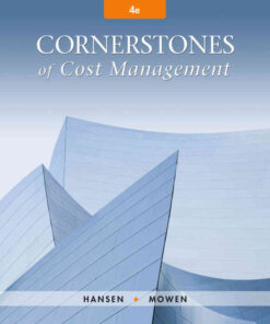 Cornerstones of Cost Management, 4th Edition eBook