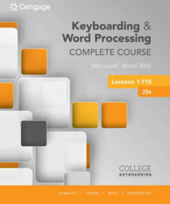 Keyboarding and Word Processing Complete Course Lessons 1-110: Microsoft® Word 2016, 20th Edition eBook