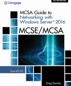 MCSA Guide to Networking with Windows Server® 2016, Exam 70-741, 1st Edition eBook