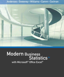 Modern Business Statistics with Microsoft® Excel®, 6th Edition eBook