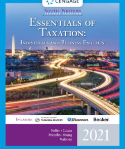 South-Western Federal Taxation: Essentials of Taxation: Individuals and Business Entities, 2021 Edition eBook