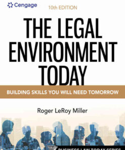 The Legal Environment Today, 10th Edition eBook