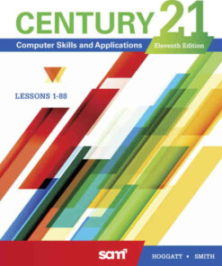 Century 21 Computer Skills and Applications, Lessons 1-88, 11th Edition eBook